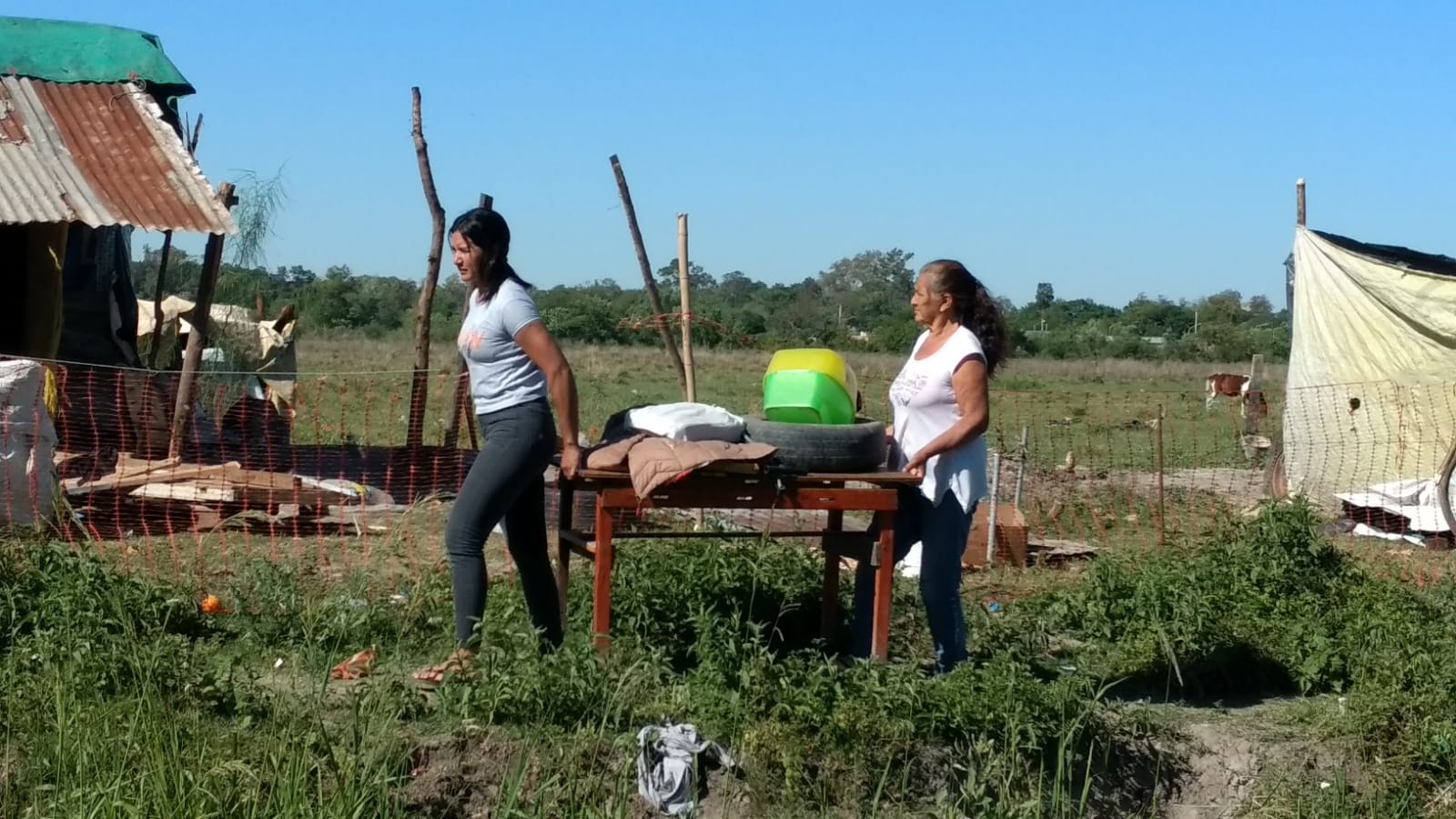 La justicia desaloja a familias en Reconquista