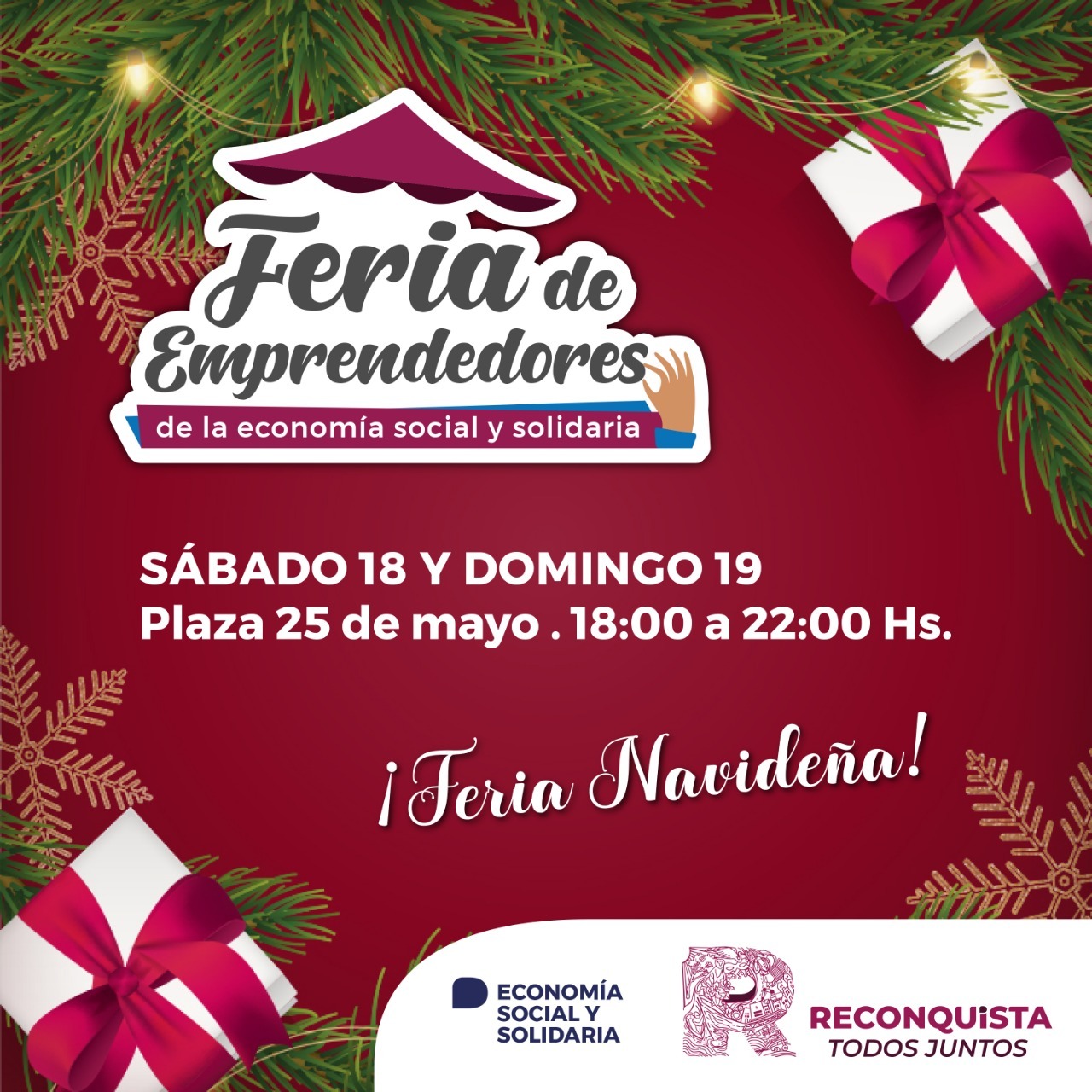 [AUDIO] Feria Navideña de Emprendedores en Plaza 25 de Mayo