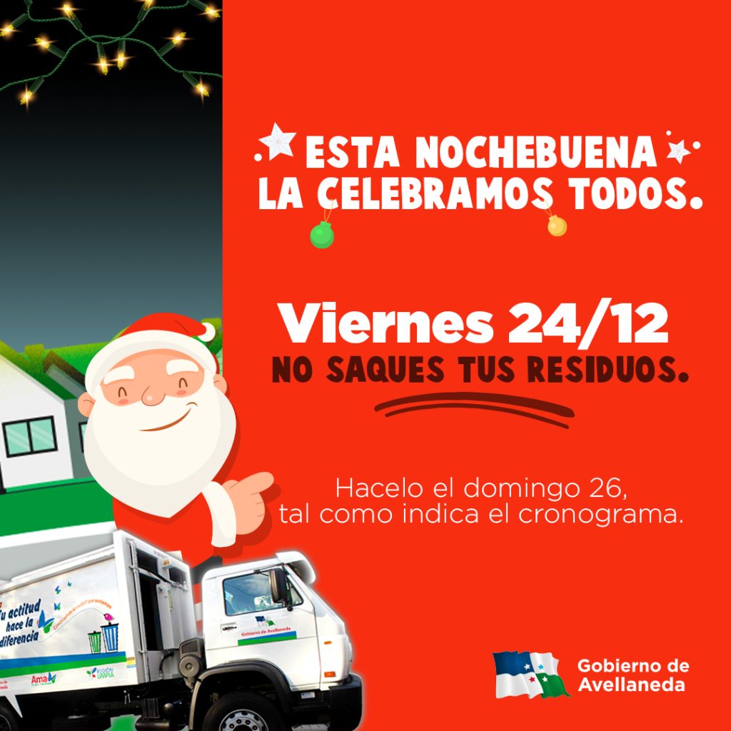 Cronograma de servicios durante la semana de Navidad