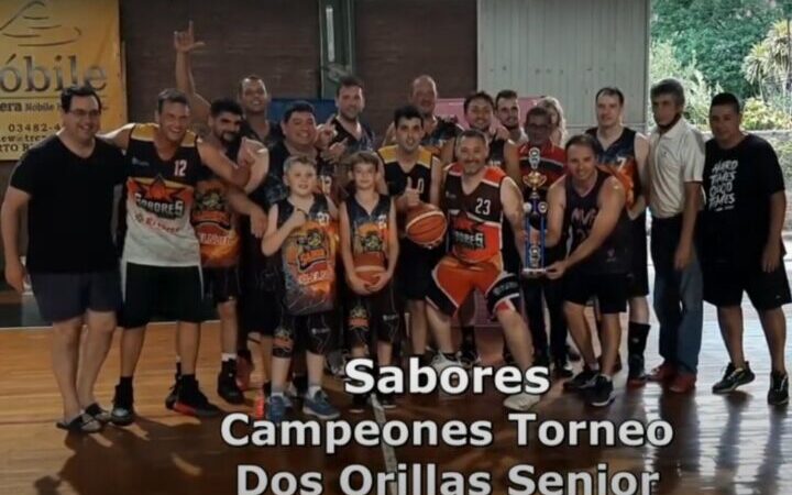 Básquet Senior «Dos Orillas» +35: el equipo de Sabores se consagró campeón