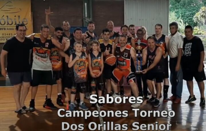 Básquet Senior «Dos Orillas» +35: el equipo de Sabores se consagró campeón