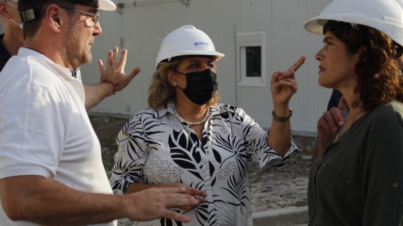 Martorano recorrió la obra de la terapia del Hospital Regional de Vera