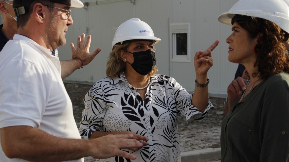 Martorano recorrió la obra de la terapia del Hospital Regional de Vera