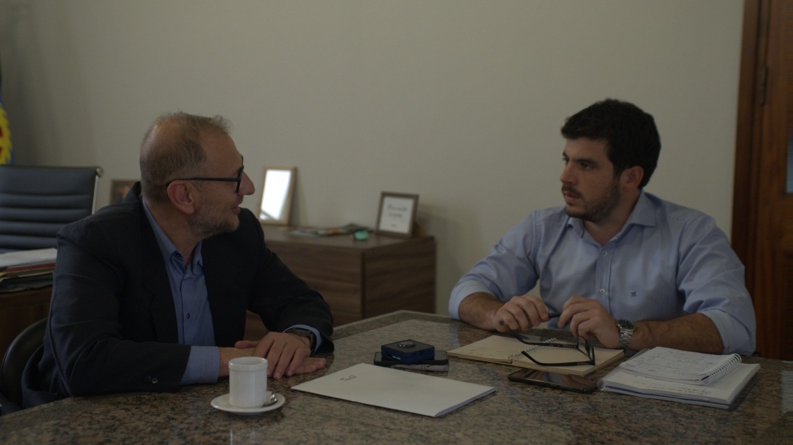 Corach mantuvo una reunión de trabajo con el intendente de Venado Tuerto
