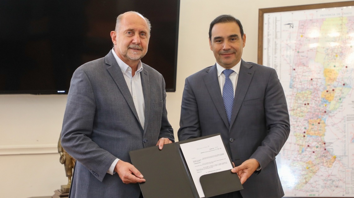 El gobernador Perotti recibió a su par de Corrientes
