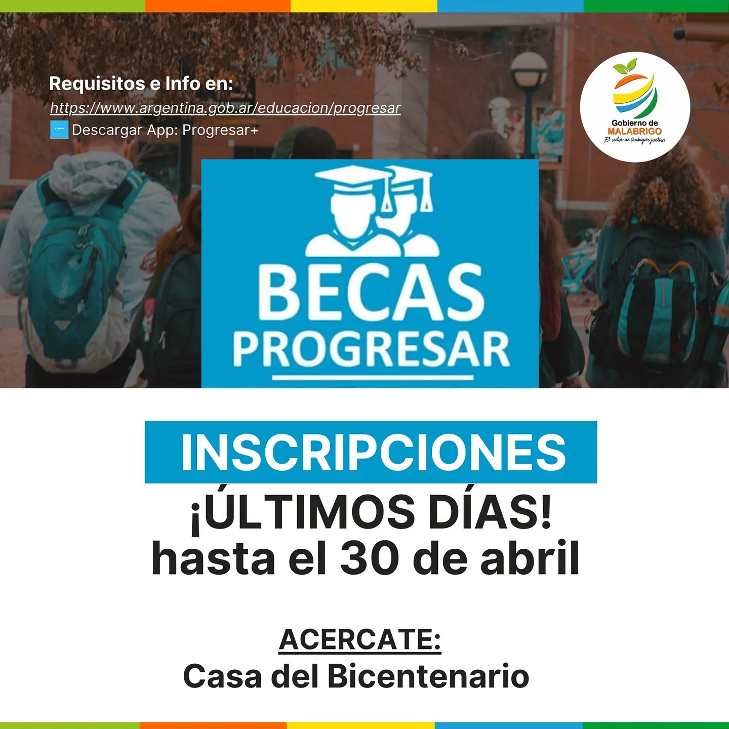 Últimos días para inscribirse al programas de Becas Progresar