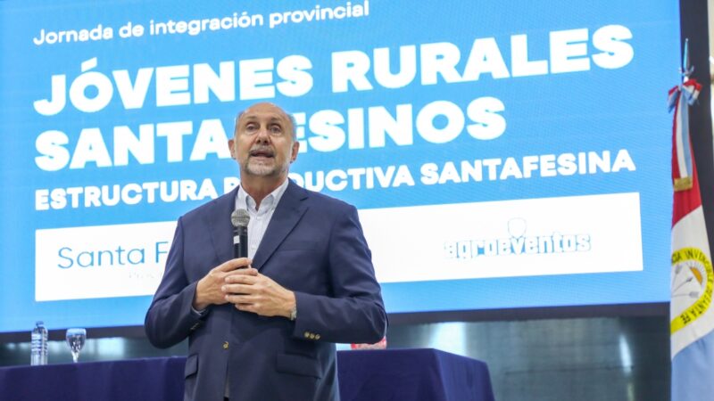 Perotti presentó el programa “Jóvenes Rurales Santafesinos”