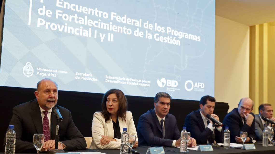 Perotti participó del 1° Encuentro Federal de los Programas de Fortalecimiento de la Gestión Provincial