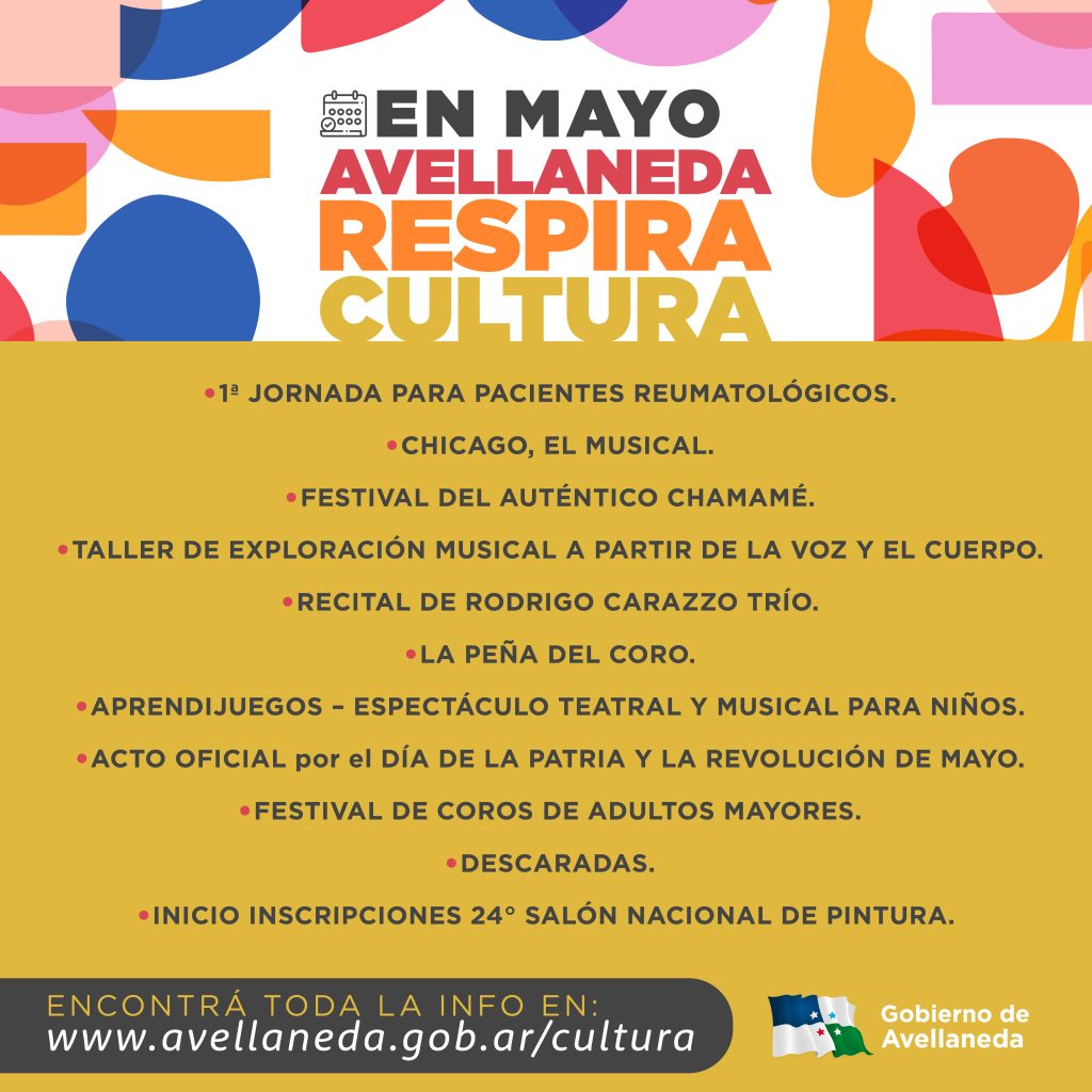 AGENDA | En mayo Avellaneda respira CULTURA