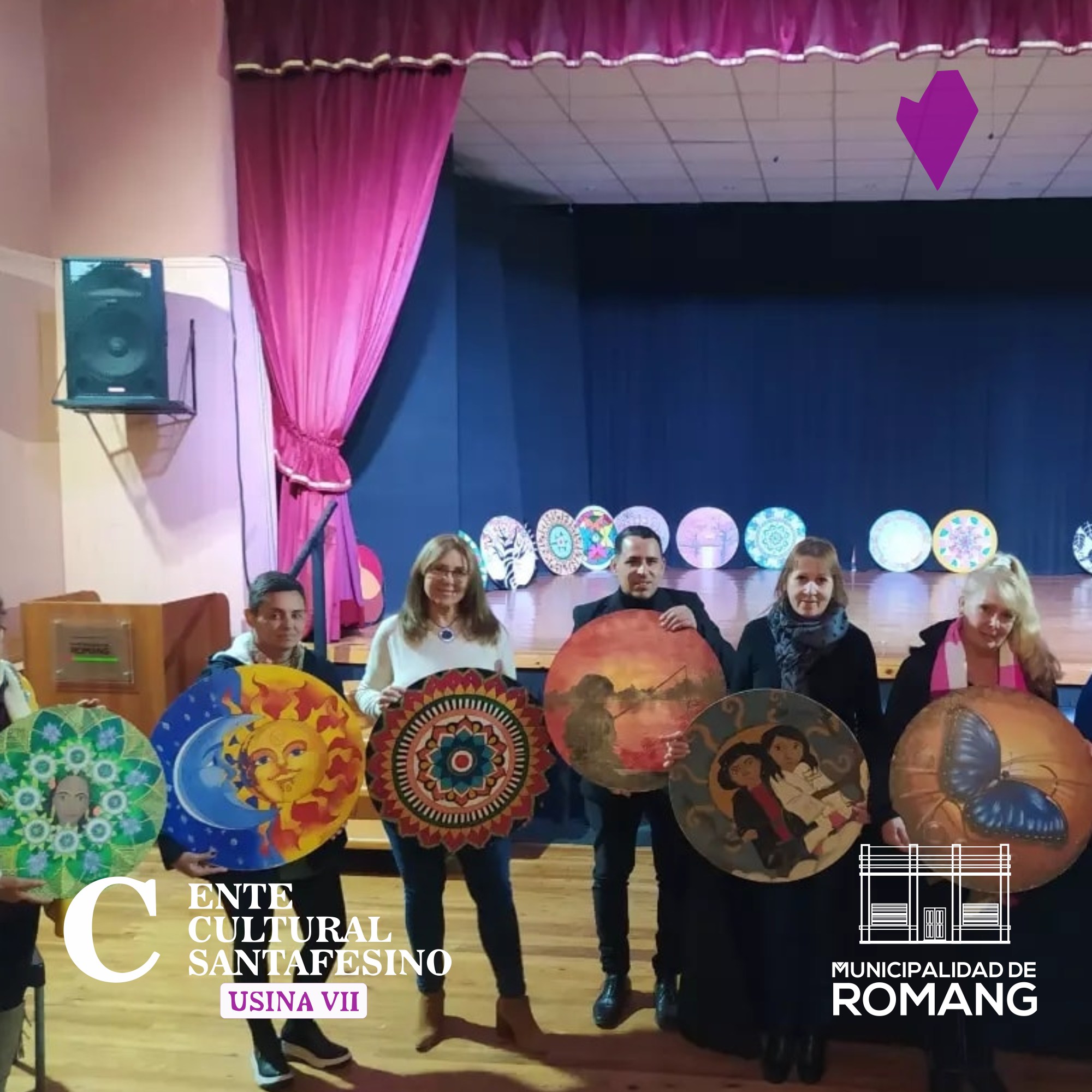 Presentaron la muestra de Mandalas en Romang