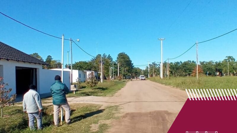 Avanza la construcción de cordón cuneta en Barrio Norte