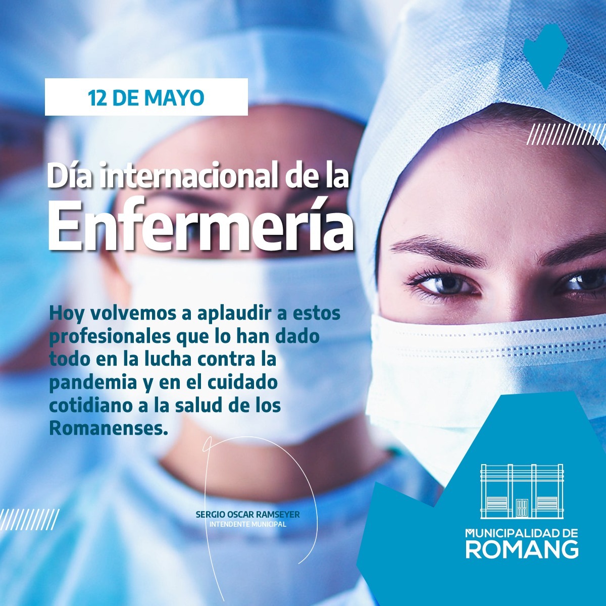 Romang reconoce el trabajo del personal de enfermería