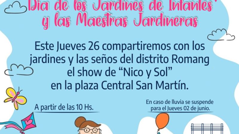 Romang celebra el día de los jardines de infantes