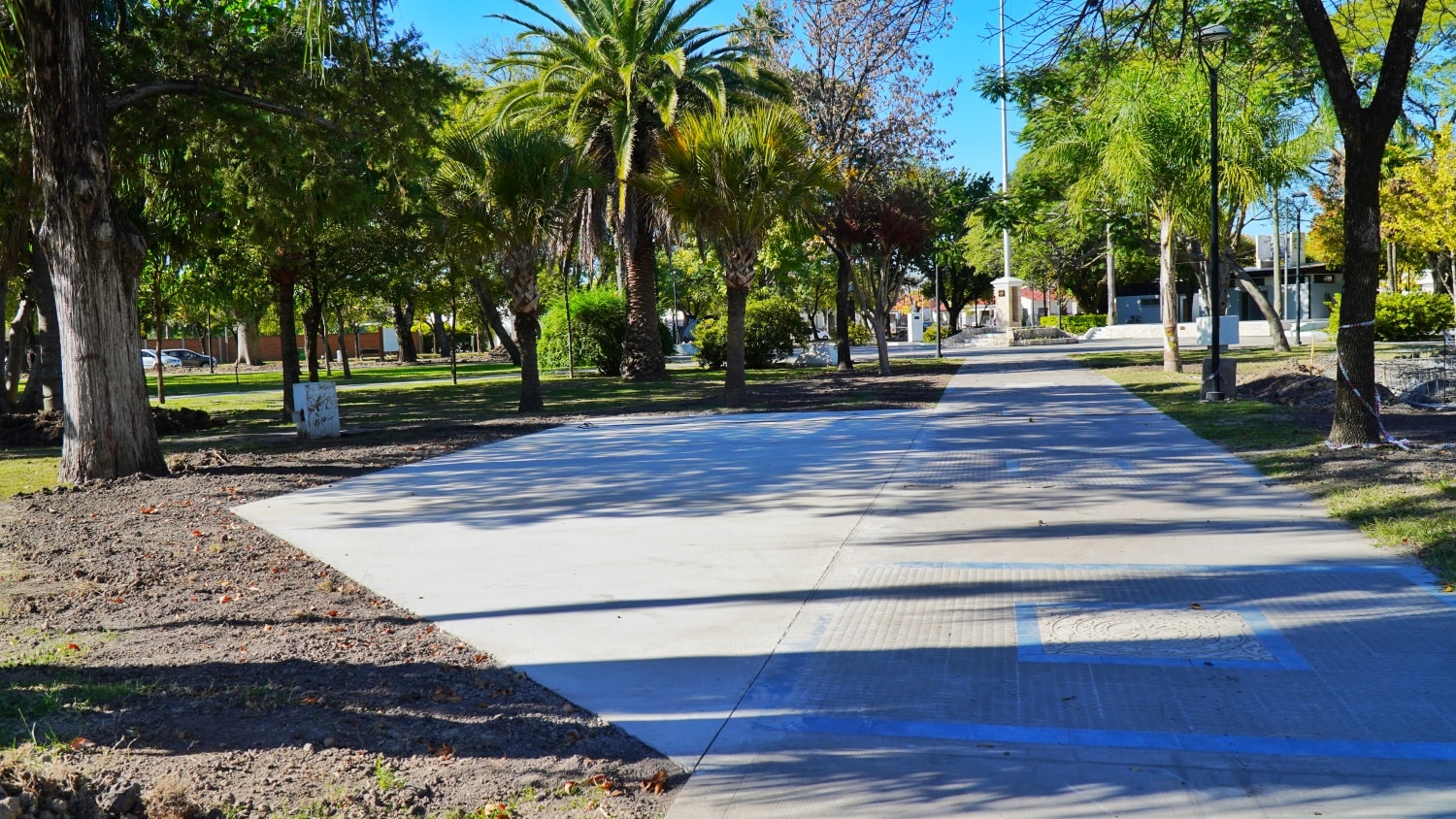 Mirá como está quedando la plaza San Martín