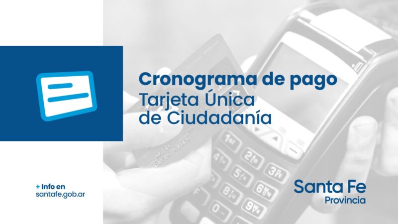 La provincia acreditó los fondos de la Tarjeta Única de Ciudadanía