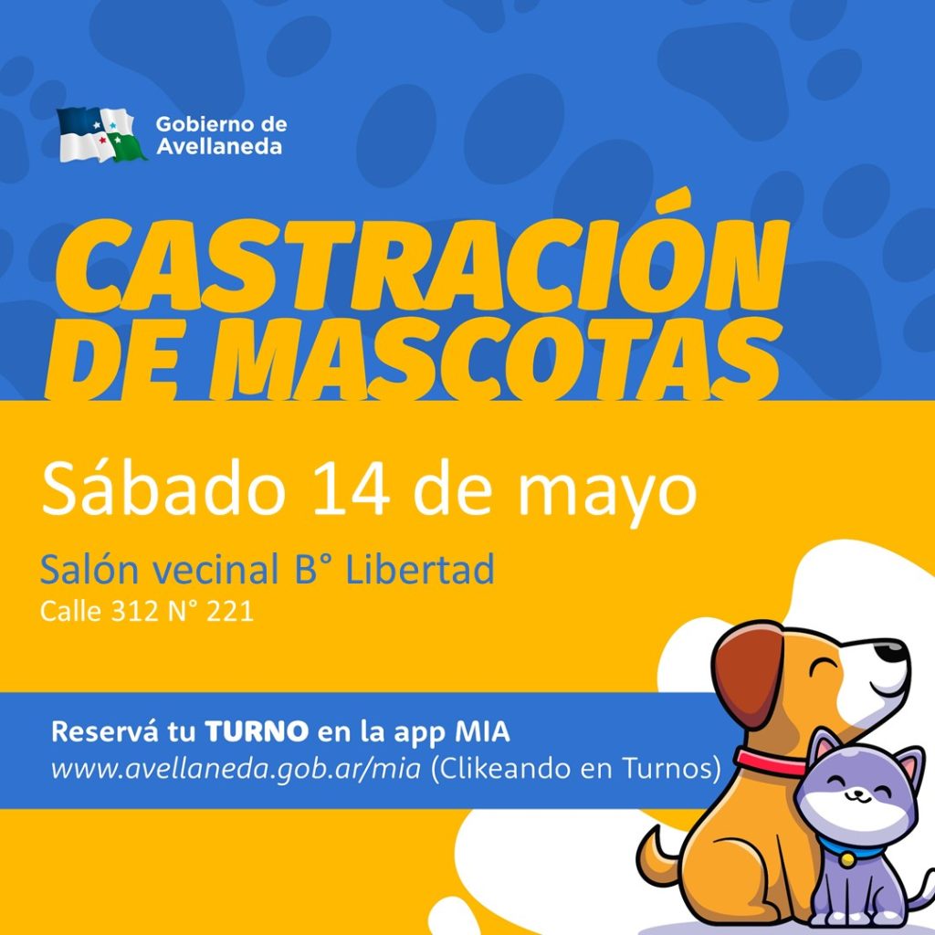 Castración de mascotas en Barrio Libertad de Avellaneda