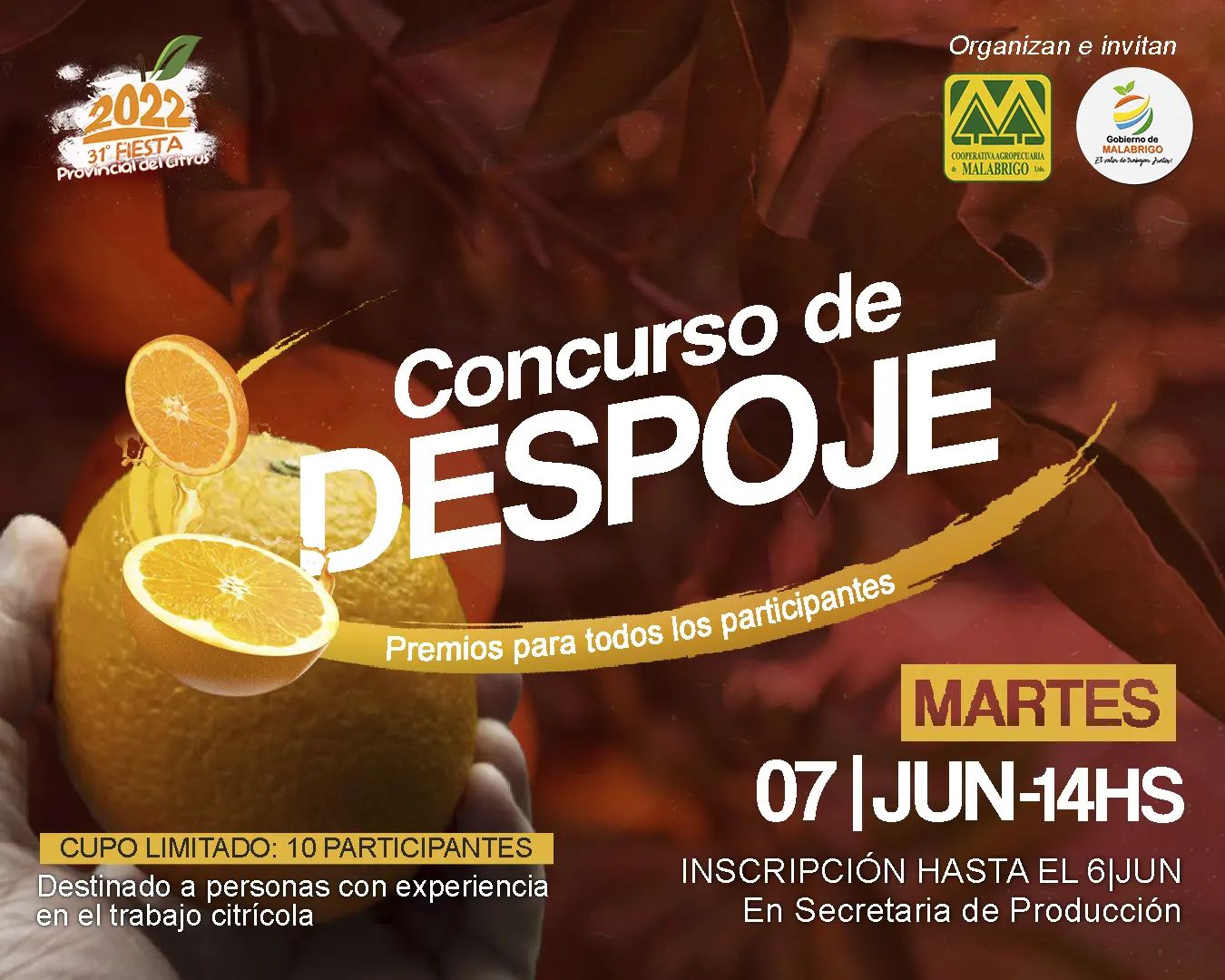 Concurso de despoje 2022 en Malabrigo