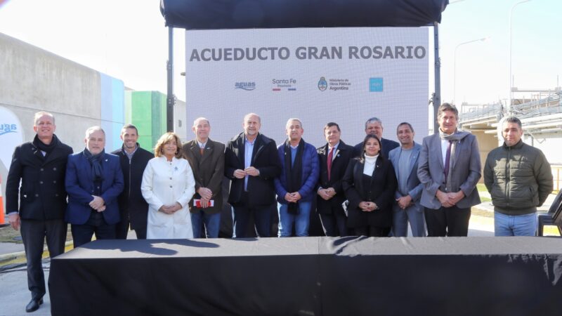 Acueducto Rosario | Perotti: “El agua potable es un derecho humano»