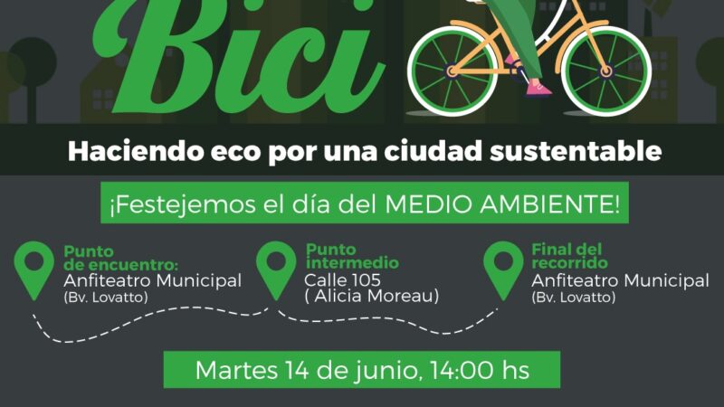 Participa del programa Eco Bici en Reconquista
