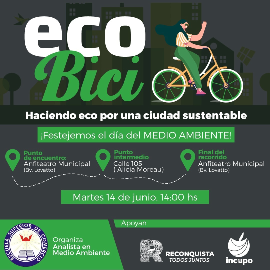 Participa del programa Eco Bici en Reconquista