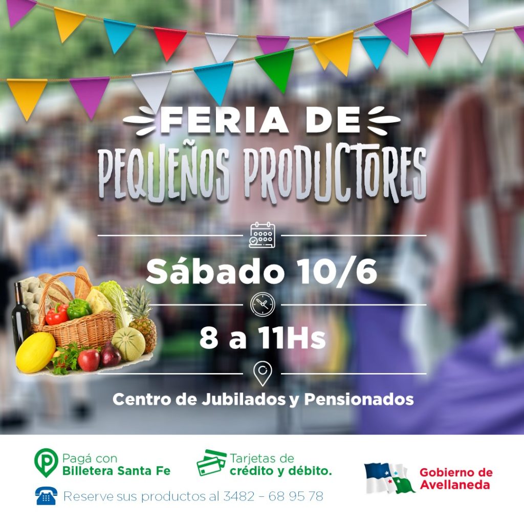 Visitá la Feria de pequeños productores en Avellaneda