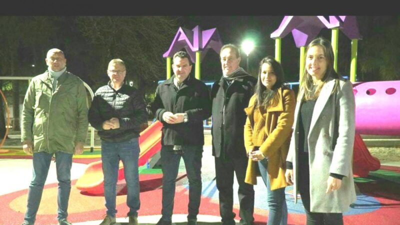 El senador Marcón visitó obras en Malabrigo