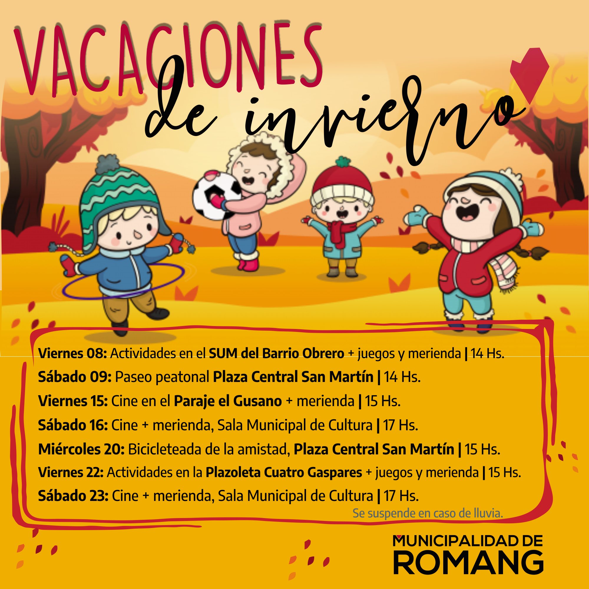 Viví las vacaciones de invierno en Romang