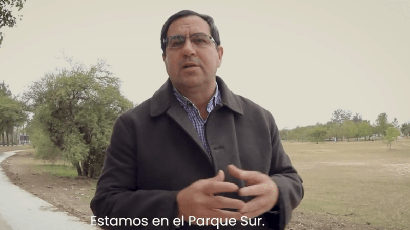 Vallejos mostró la ampliación del Paseo Aeróbico en zona sur