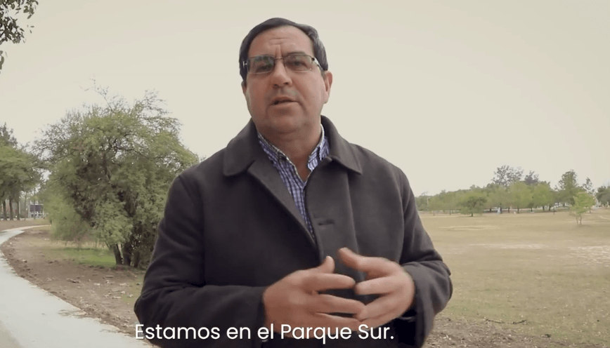 Vallejos mostró la ampliación del Paseo Aeróbico en zona sur