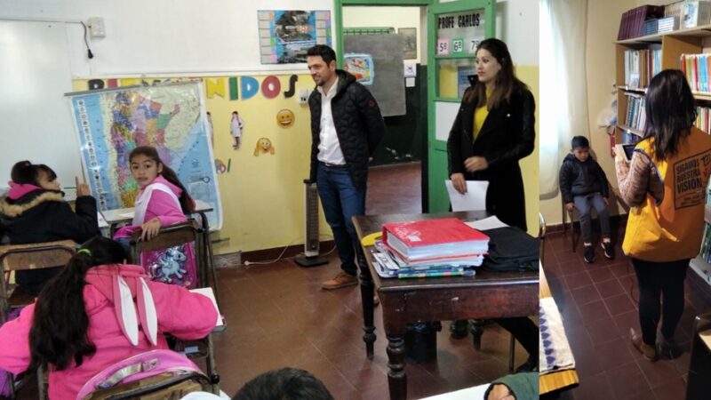Continúa el plan de control visual en escuelas de Avellaneda