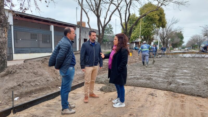 Braidot junto al Intendente de San Justo recorrieron obras