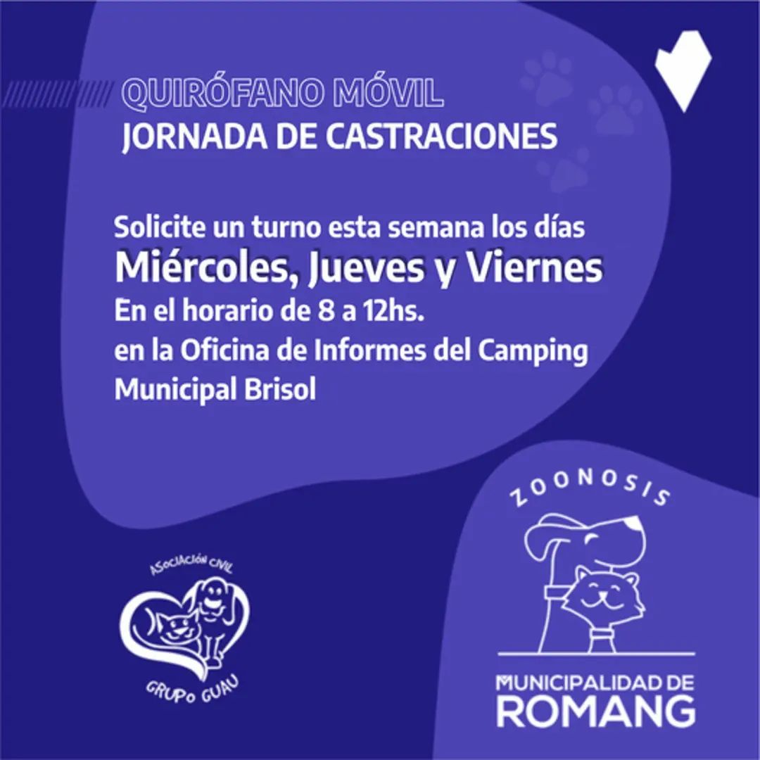 Hay turnos disponibles para el quirófano móvil