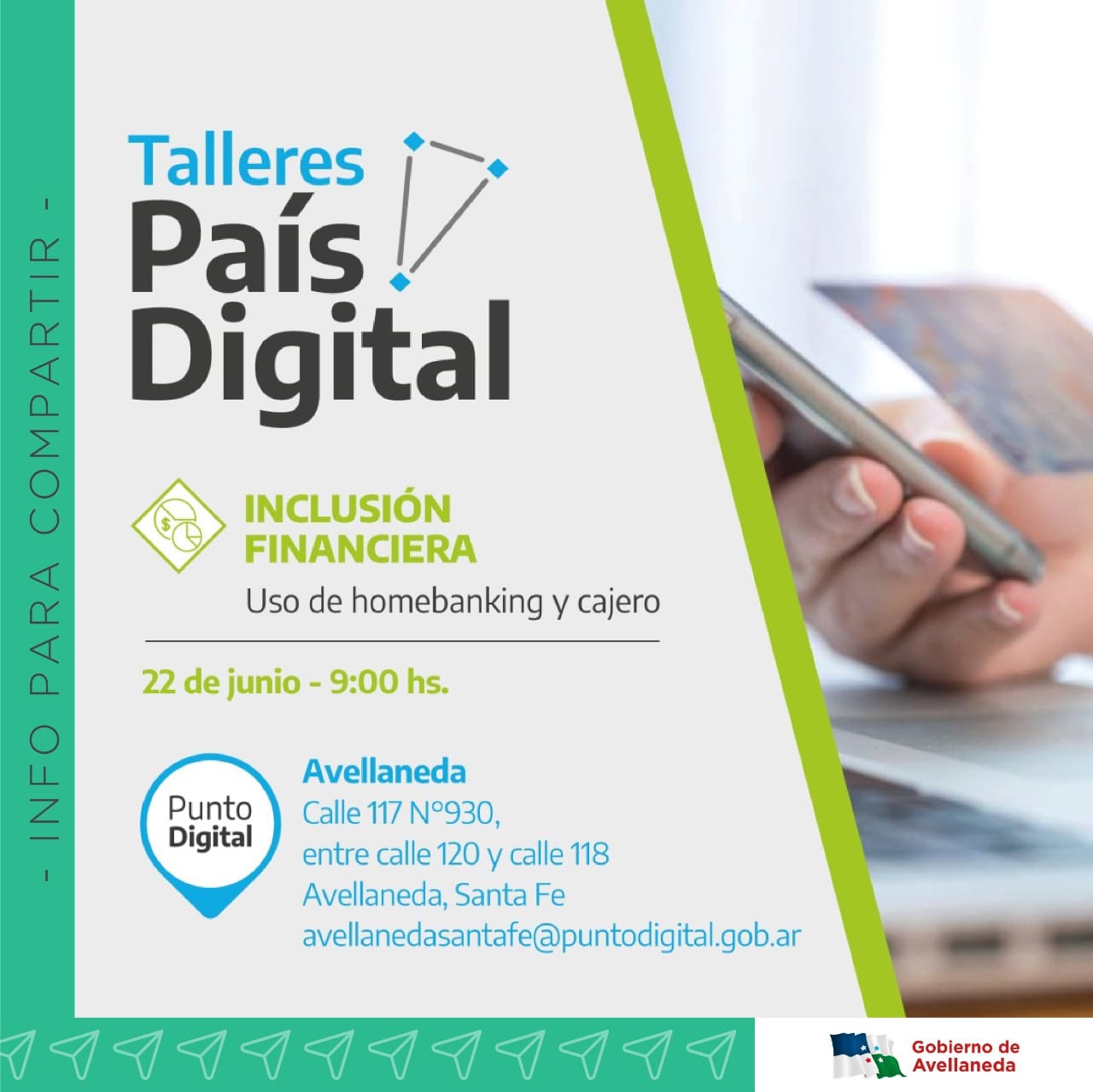 Taller de inclusión financiera en Avellaneda