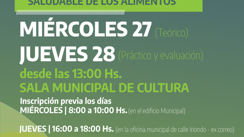 Capacitan en manipulación segura de alimentos en Romang