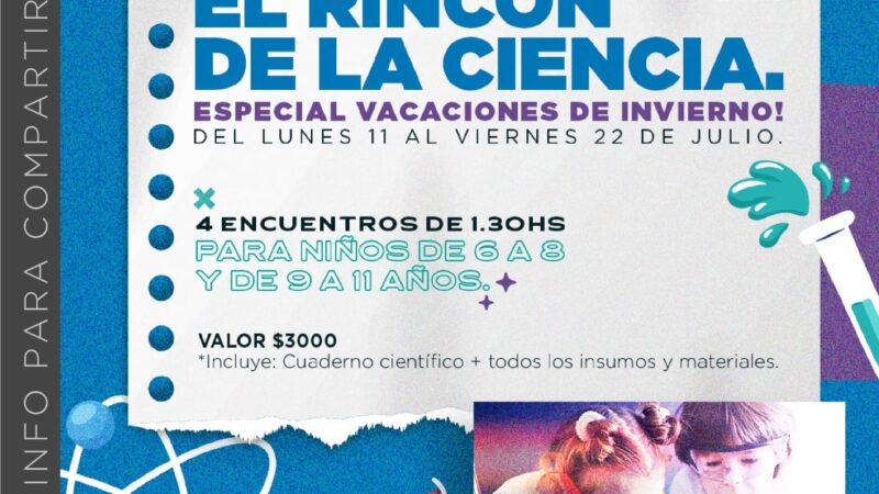 Abren el rincón de la ciencia en Avellaneda