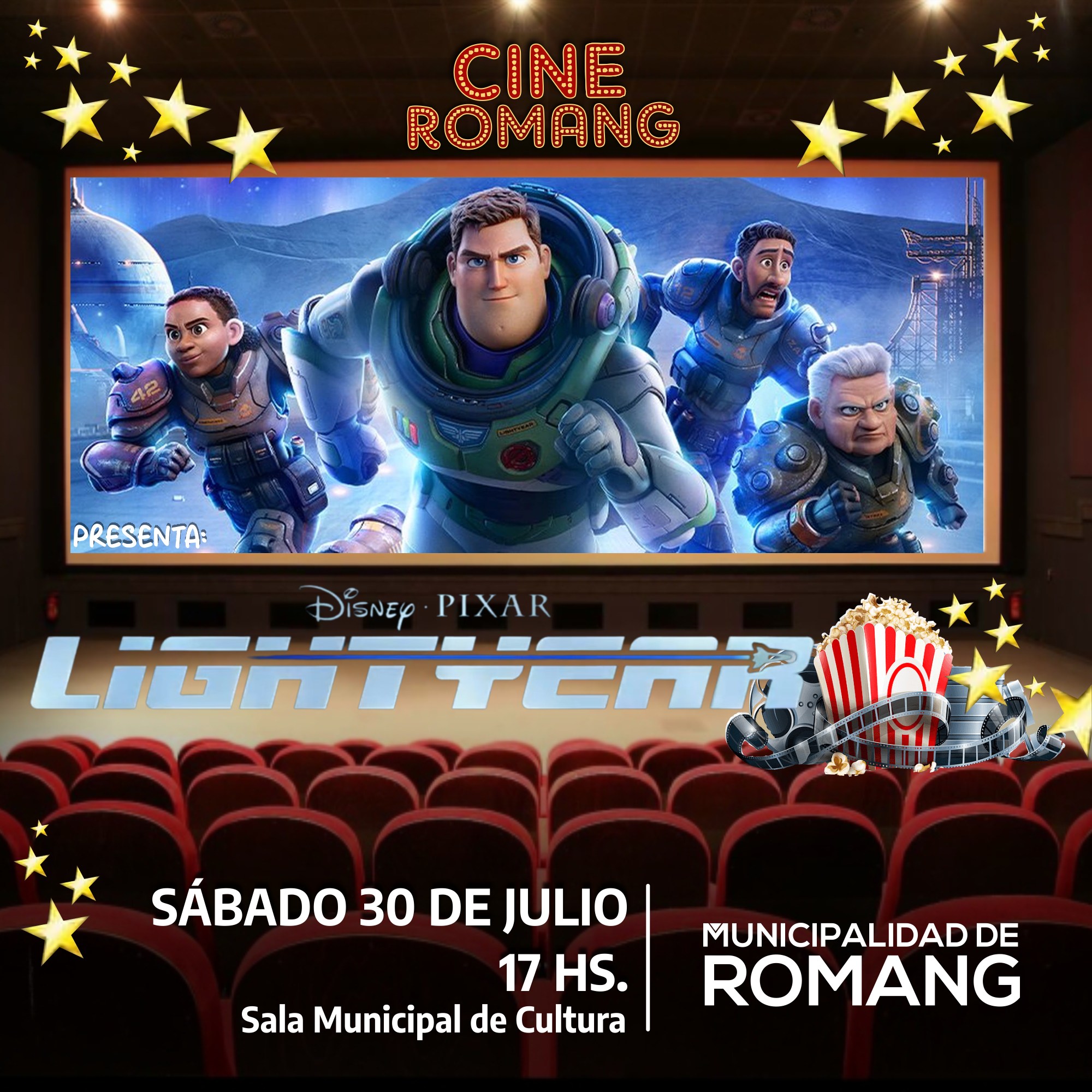Proyectan la película: Lightyear en el Cine de Romang