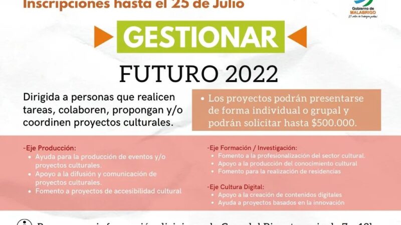 Inscriben para el programa Gestionar Futuro 2022