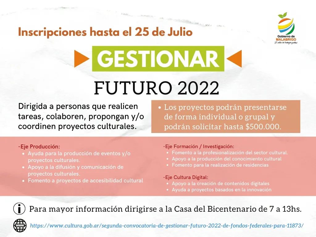 Inscriben para el programa Gestionar Futuro 2022