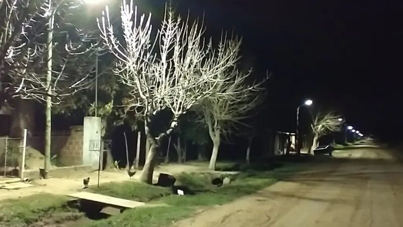 Iluminan con led barrio El Tiro de Romang