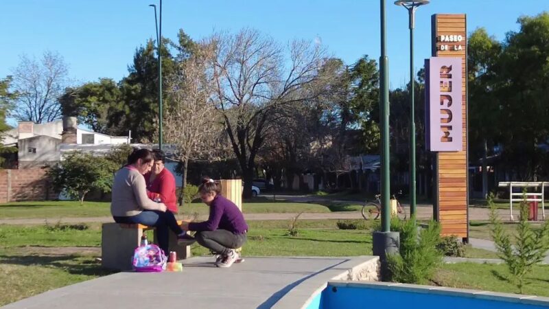 Habilitaron el paseo de la mujer en Romang