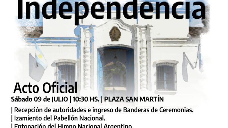 Acto oficial por el Día de la Independencia en Romang