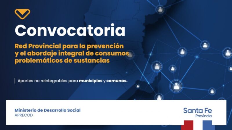 La provincia convoca a municipios y comunas a presentar proyectos sobre prevención
