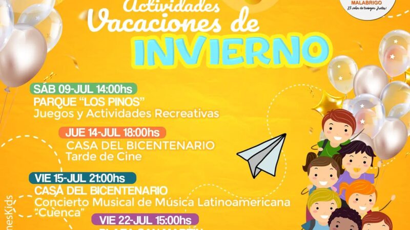 Conocé las actividades para vacaciones de invierno en Malabrigo