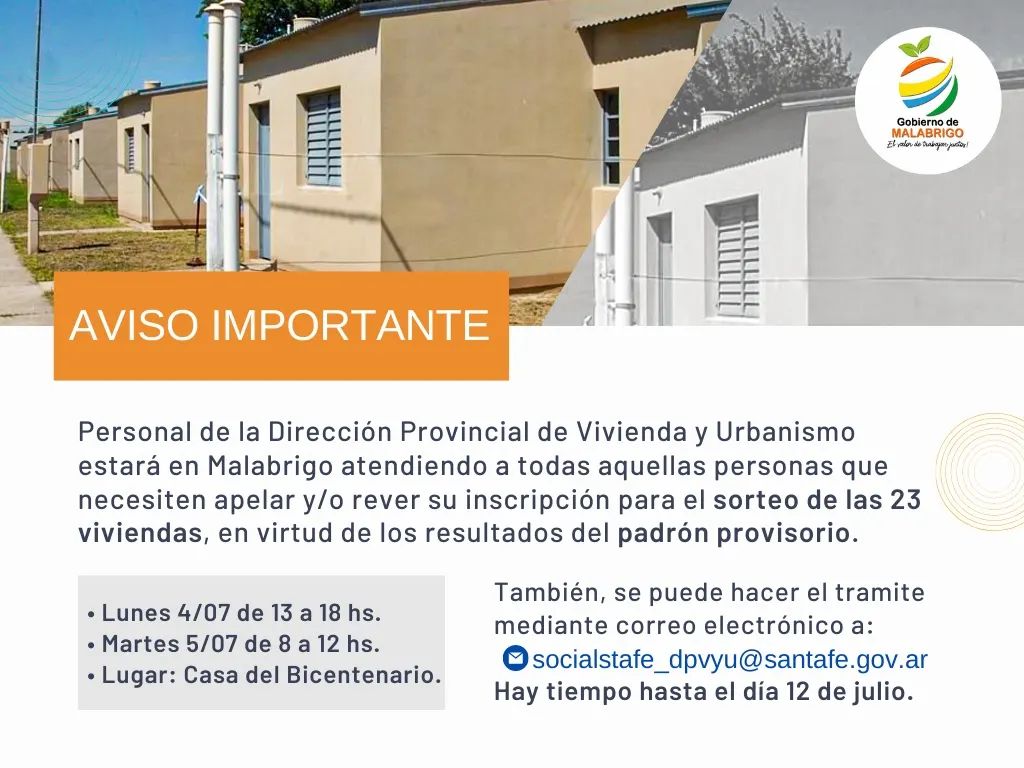 Personal de la Dirección de Vivienda atiende en Malabrigo