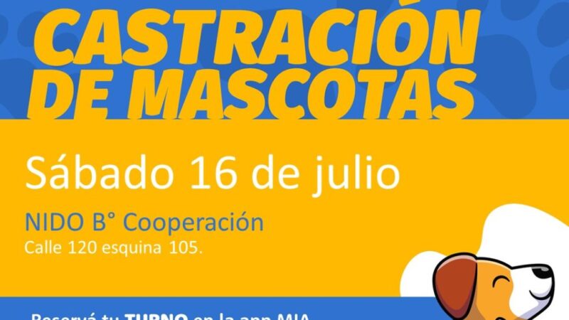 Castración de mascotas en Barrio Cooperación de Avellaneda
