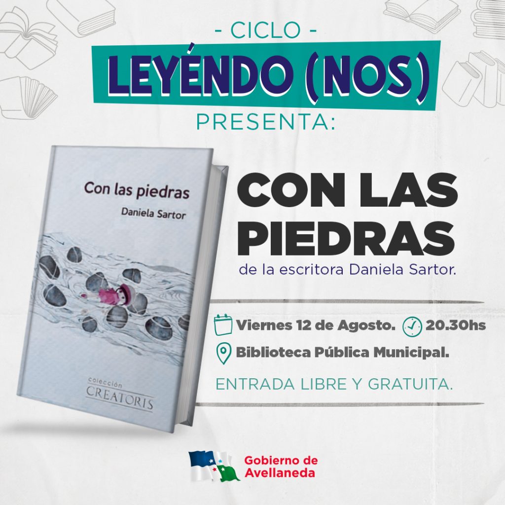 Avellaneda: Daniela Sartor presenta el libro «Con las piedras»