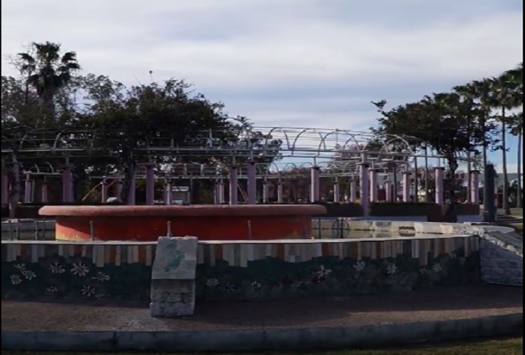 [VIDEO] Mirá como quedó la fuente del ingreso a Malabrigo