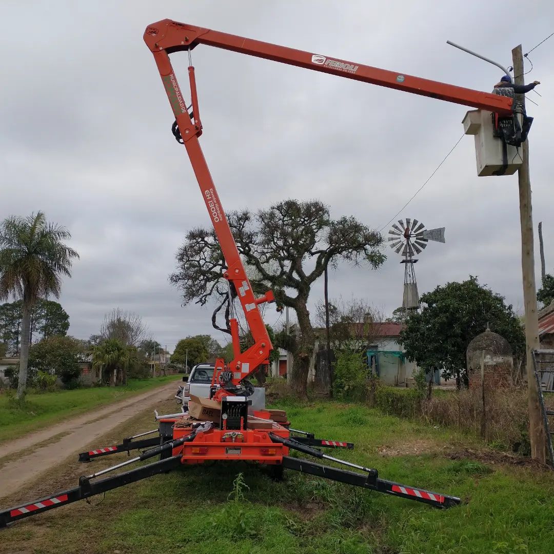 Avanza el recambio de la iluminación pública en Romang