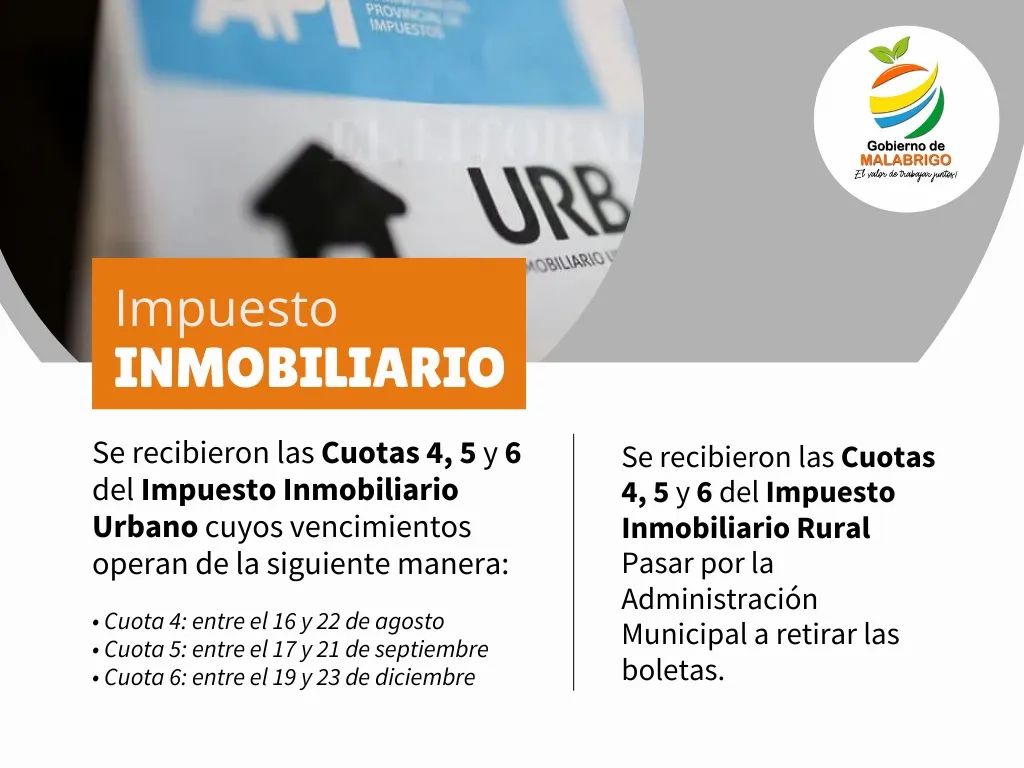 Entregan Patente e Inmobiliario Urbano en Malabrigo