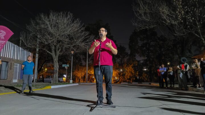 Inauguraron asfalto e iluminación de calle Amenabar en Reconquista